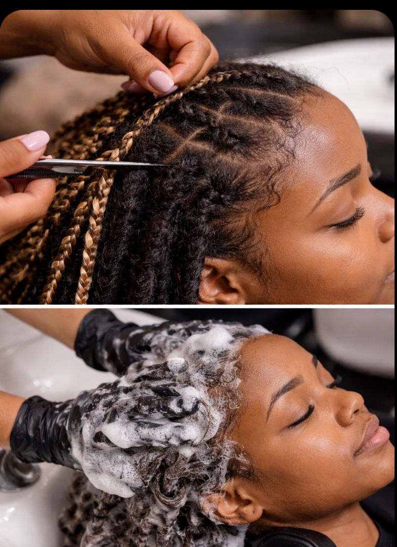 Braids Sew In Take Down and Cleansing